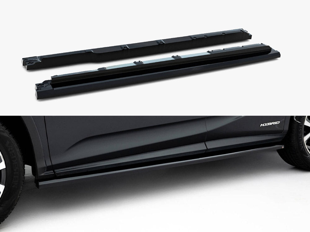 Side Skirts Diffusers V.2 compatible with Lexus RX Mk4 Facelift (Version Without OEM step rails)