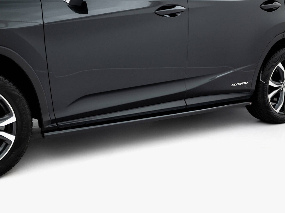 Side Skirts Diffusers V.2 compatible with Lexus RX Mk4 Facelift (Version Without OEM step rails)