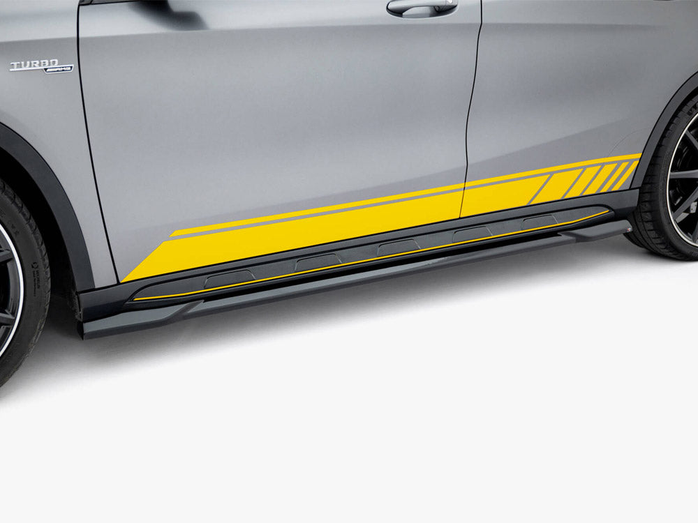 Side Skirts Diffusers V.2 compatible with Mercedes-Benz GLA 45 AMG X156