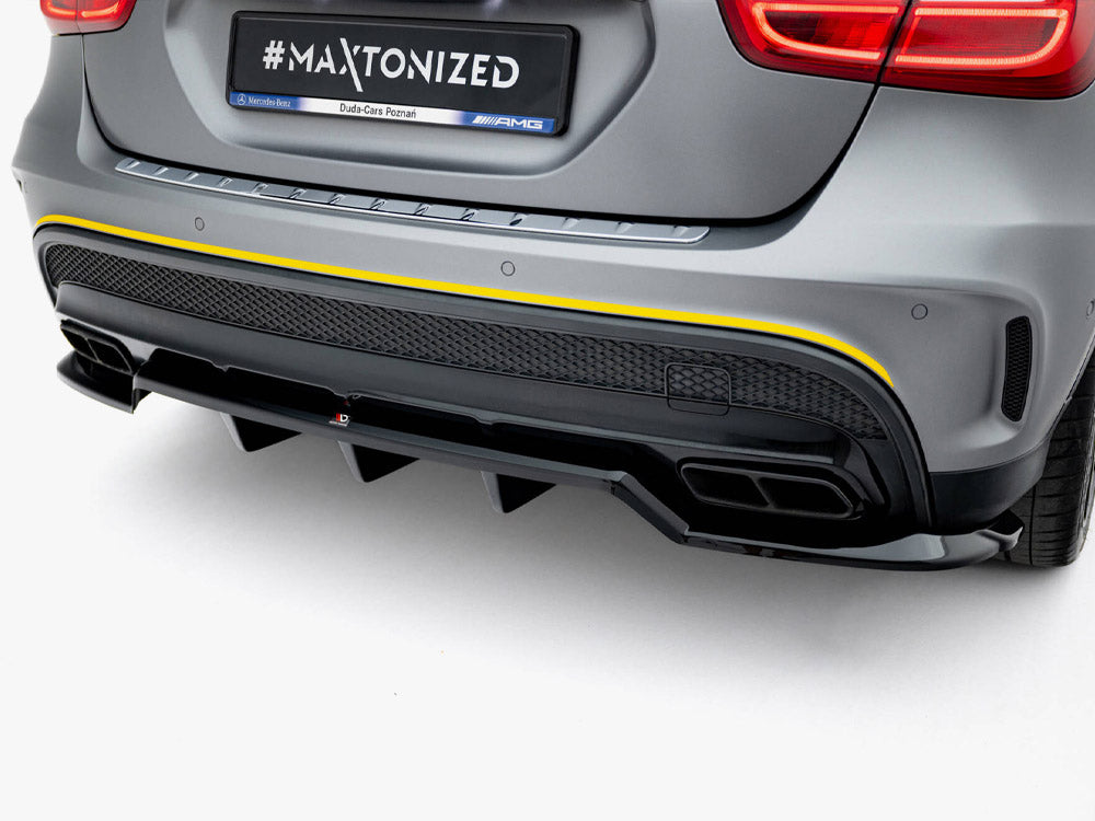 Rear Splitter (Vertical Bars) V.2 compatible with Mercedes-Benz GLA 45 AMG X156