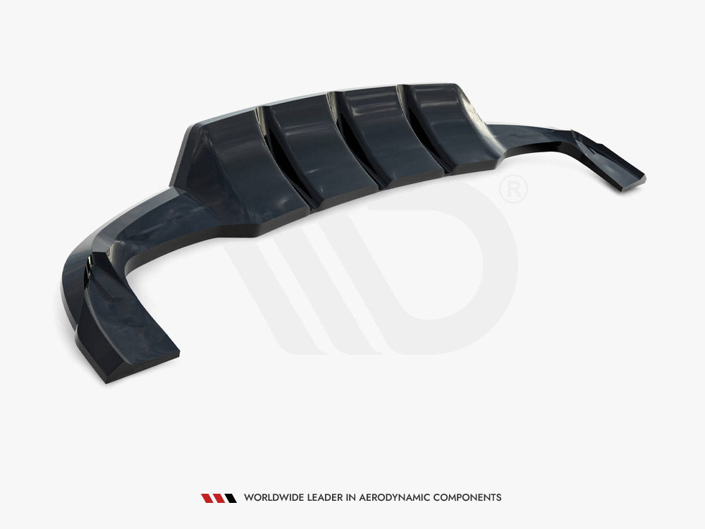 Rear Splitter (Vertical Bars) V.2 compatible with Mercedes-Benz GLA 45 AMG X156