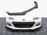 Street PRO Front Splitter V.1 + Flaps compatible with Subaru BRZ Mk1