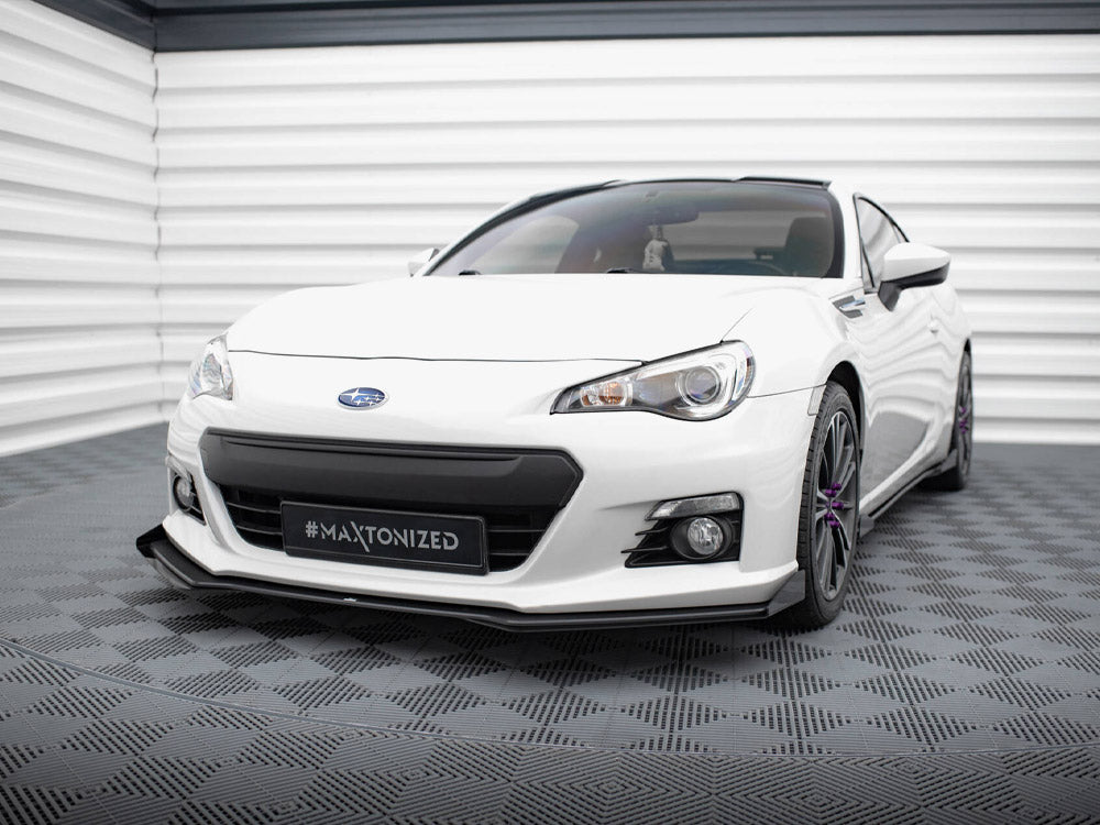 Street PRO Front Splitter V.1 + Flaps compatible with Subaru BRZ Mk1