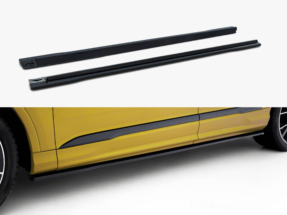 Side Skirts Diffusers compatible with Audi SQ7 / Q7 S Line Mk2 (4M) Facelift