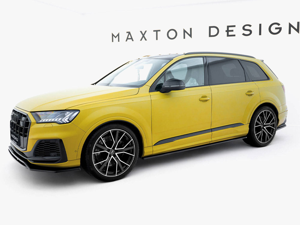 Side Skirts Diffusers compatible with Audi SQ7 / Q7 S Line Mk2 (4M) Facelift