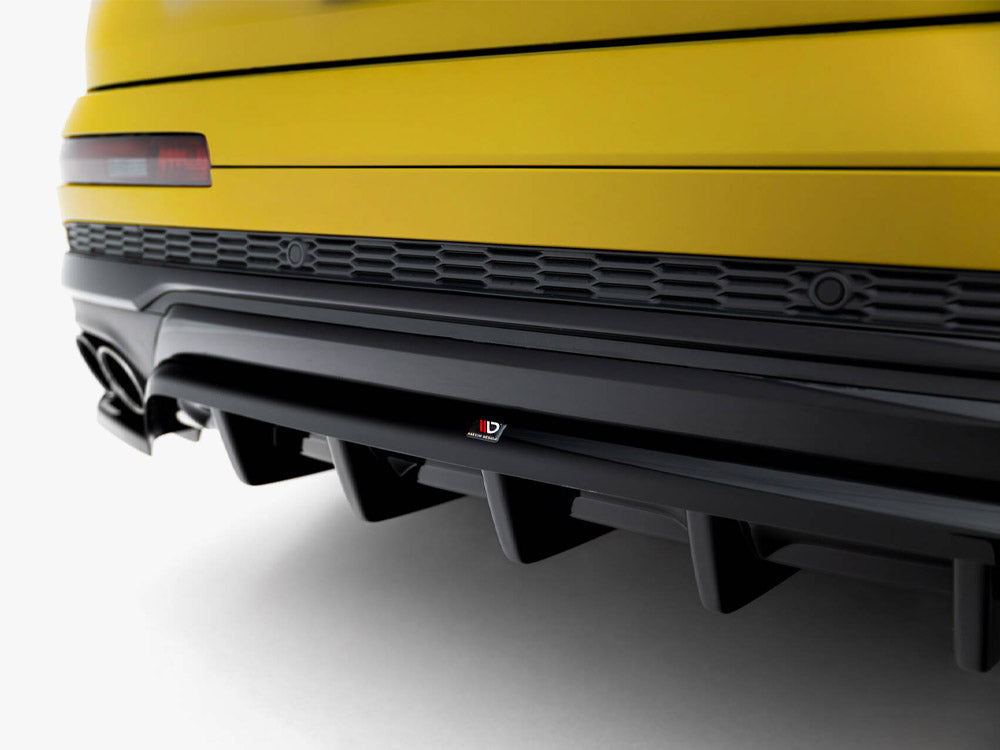 Rear Splitter (Vertical Bars) compatible with Audi SQ7 Mk2 (4M) Facelift