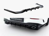 Rear Splitter (Vertical Bars) compatible with Mercedes-AMG CLA 35 / 45 Coupe / Shooting Brake C118 Facelift / X118 Facelift