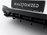 Rear Splitter (Vertical Bars) compatible with Mercedes-AMG CLA 35 / 45 Coupe / Shooting Brake C118 Facelift / X118 Facelift