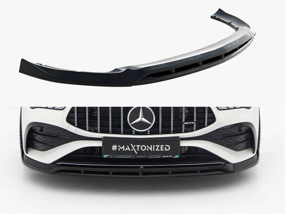 Front Splitter compatible with Mercedes-AMG CLA 35 Coupe / Shooting Brake C118 Facelift / X118 Facelift