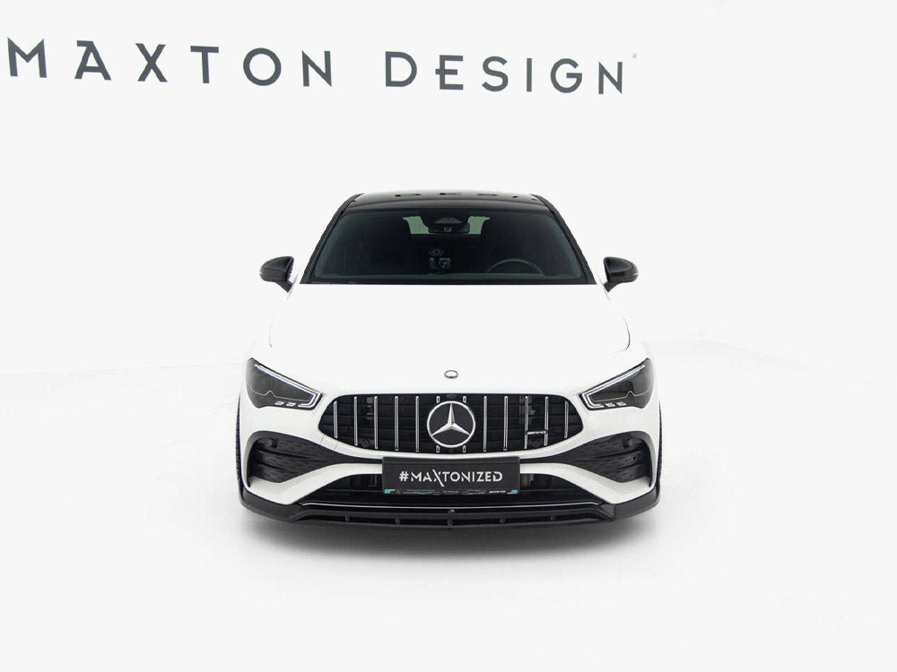 Front Splitter compatible with Mercedes-AMG CLA 35 Coupe / Shooting Brake C118 Facelift / X118 Facelift