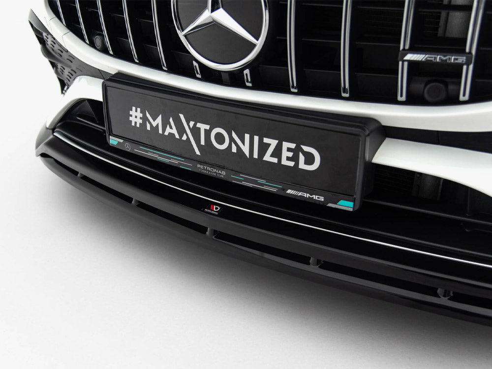 Front Splitter compatible with Mercedes-AMG CLA 35 Coupe / Shooting Brake C118 Facelift / X118 Facelift