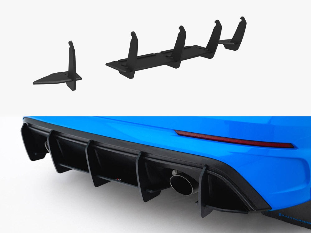 Street PRO Rear Diffuser V.2 compatible with Ford Focus RS Mk3