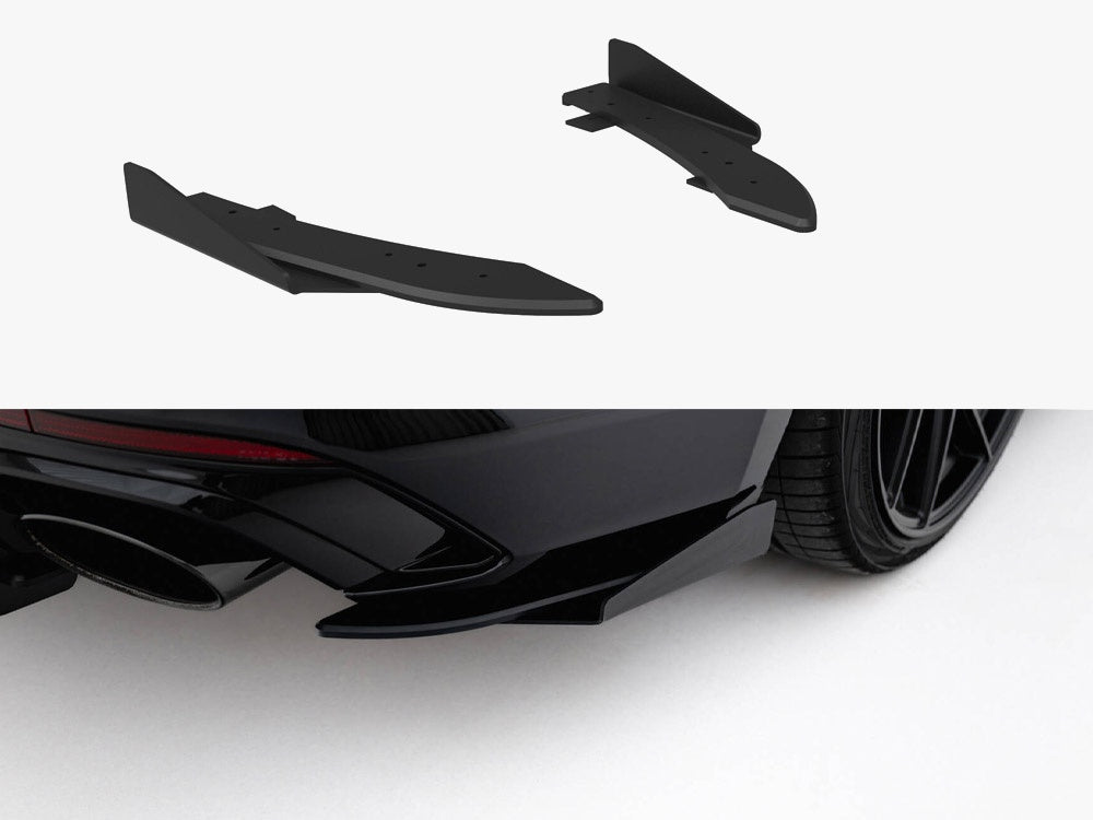Street Pro Rear Side Splitters + Flaps compatible with Audi RS 5 Coupe / Sportback F5