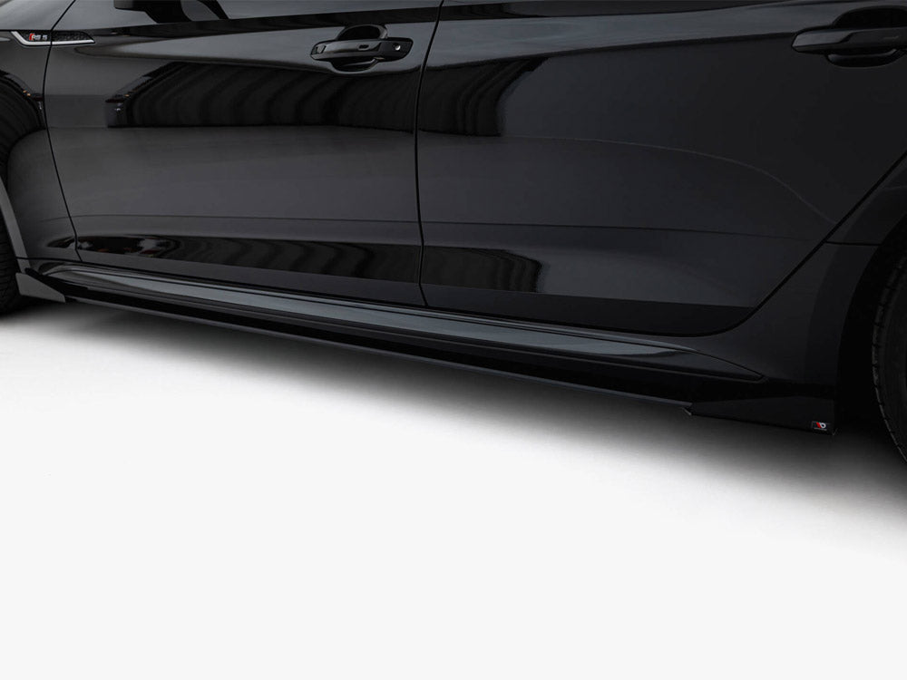 Street PRO Side Skirts Diffusers + Flaps compatible with Audi RS 5 Sportback F5