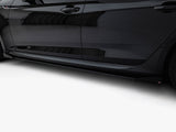 Street PRO Side Skirts Diffusers + Flaps compatible with Audi RS 5 Sportback F5