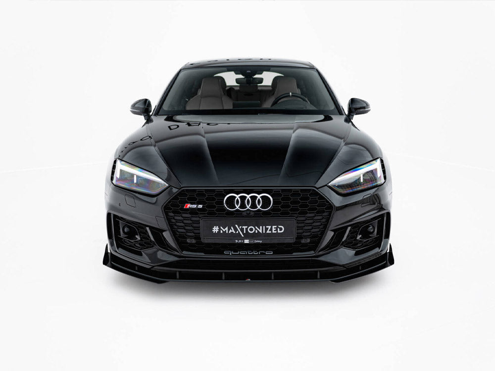 Street PRO Front Splitter V.1 + Flaps compatible with Audi RS 5 Coupe / Sportback F5