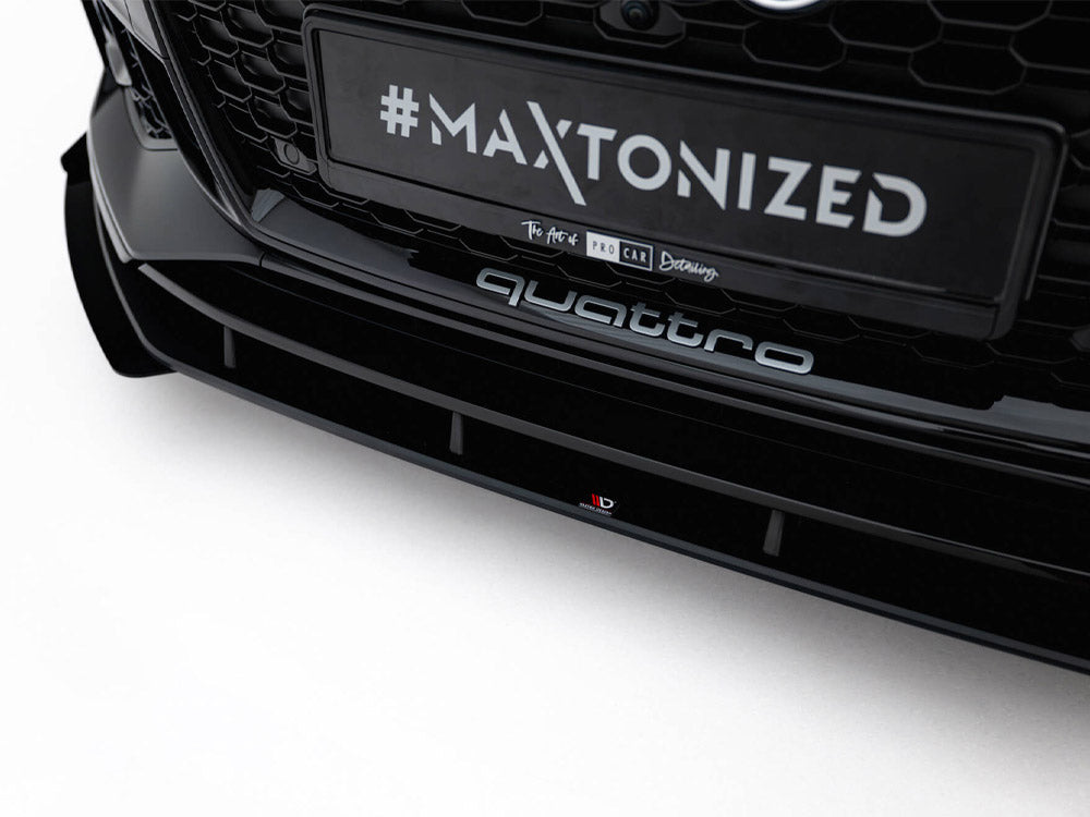 Street PRO Front Splitter V.1 + Flaps compatible with Audi RS 5 Coupe / Sportback F5
