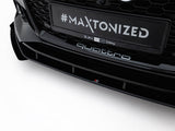 Street PRO Front Splitter V.1 + Flaps compatible with Audi RS 5 Coupe / Sportback F5
