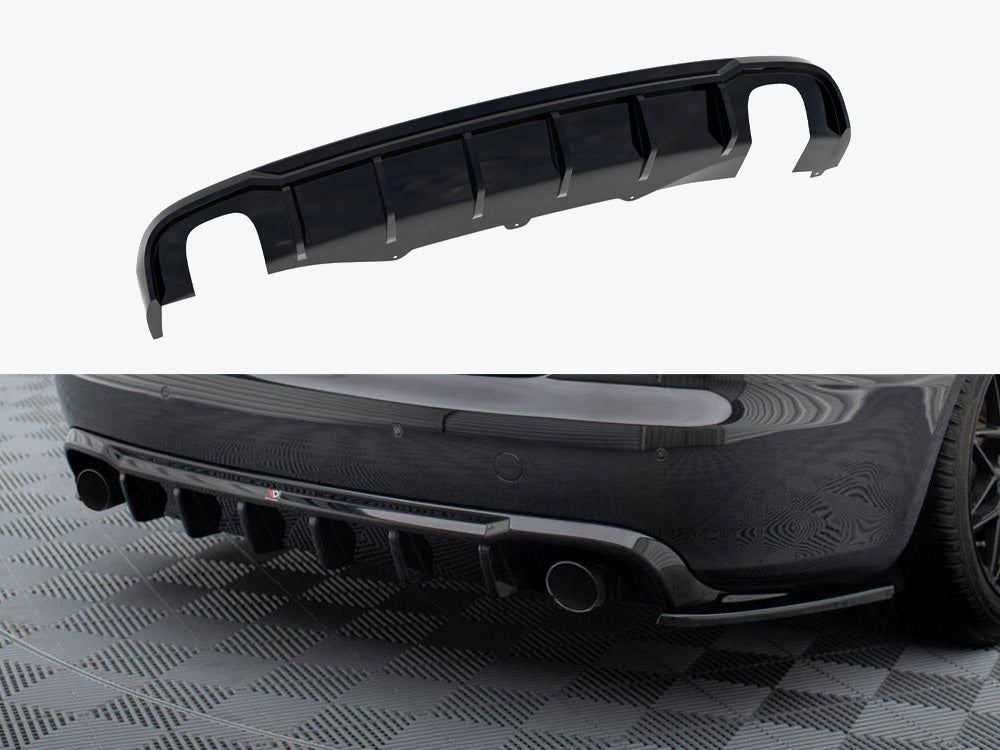 Rear Valance compatible with Audi A4 B8 Facelift (Version with single exhausts on both sides)