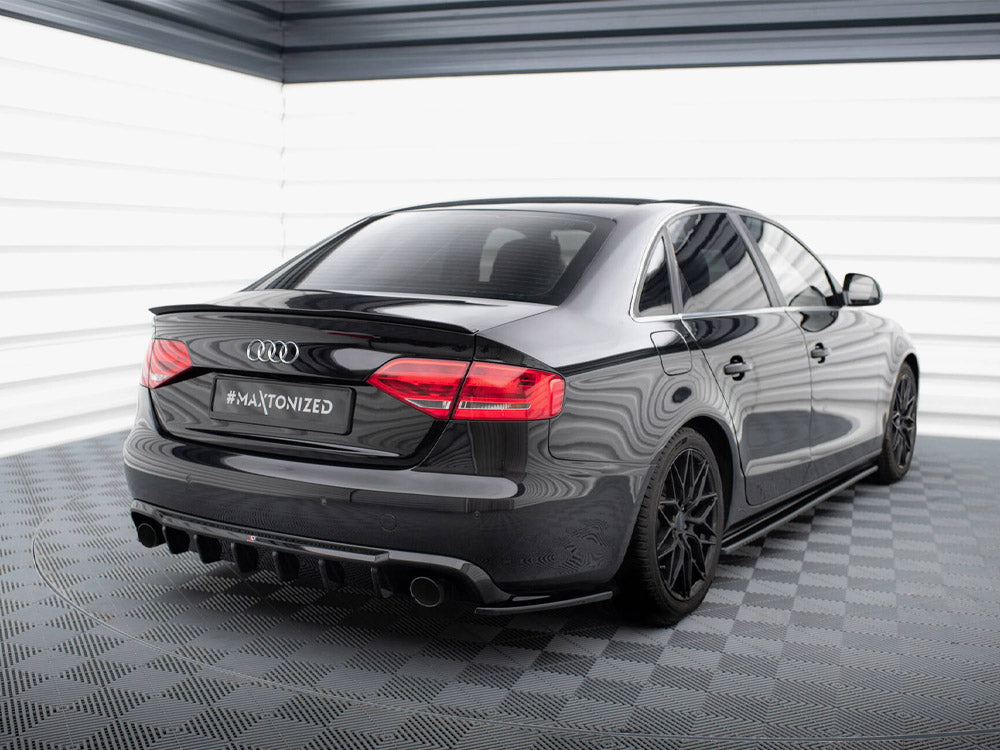 Rear Valance compatible with Audi A4 B8 Facelift (Version with single exhausts on both sides)
