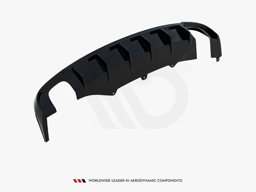 Rear Valance compatible with Audi A4 B8 Facelift (Version with single exhausts on both sides)