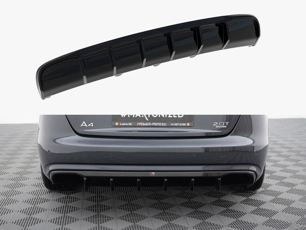 Rear Valance compatible with Audi A4 B8 Facelift (Version Without exhausts)