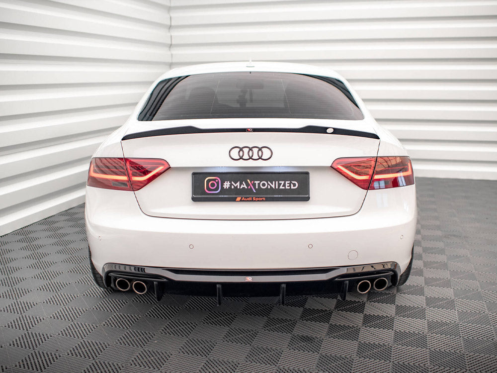 Rear Valance compatible with Audi A5 Coupe 8T Facelift (Version with dual exhausts on both sides)
