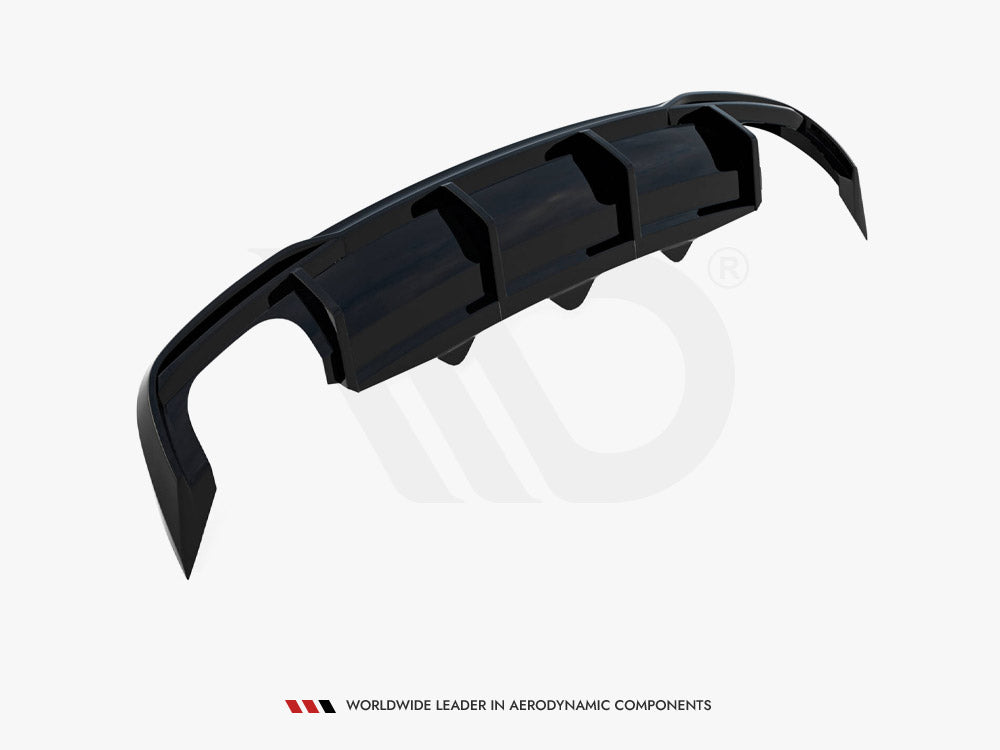 Rear Valance compatible with Audi A5 Coupe 8T Facelift (Version with dual exhausts on both sides)