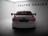 Carbon Spoiler With External Brackets Uprights + LED compatible with Audi A3 / A3 S Line / S3 / RS 3 Sedan 8V / 8V Facelift