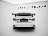 Carbon Spoiler With External Brackets Uprights + LED compatible with Audi A3 / A3 S Line / S3 / RS 3 Sedan 8V / 8V Facelift