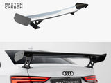 Carbon Spoiler With External Brackets Uprights compatible with Audi A3 / A3 S Line / S3 / RS 3 Sedan 8V / 8V Facelift