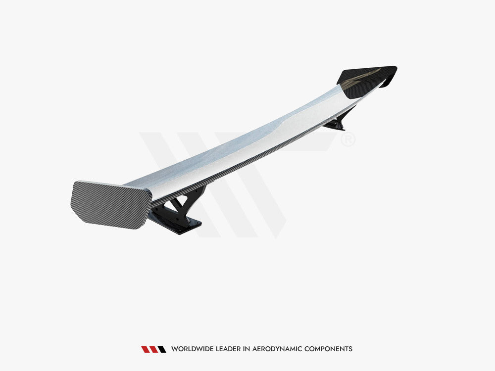 Carbon Spoiler With External Brackets Uprights compatible with Audi A3 / A3 S Line / S3 / RS 3 Sedan 8V / 8V Facelift