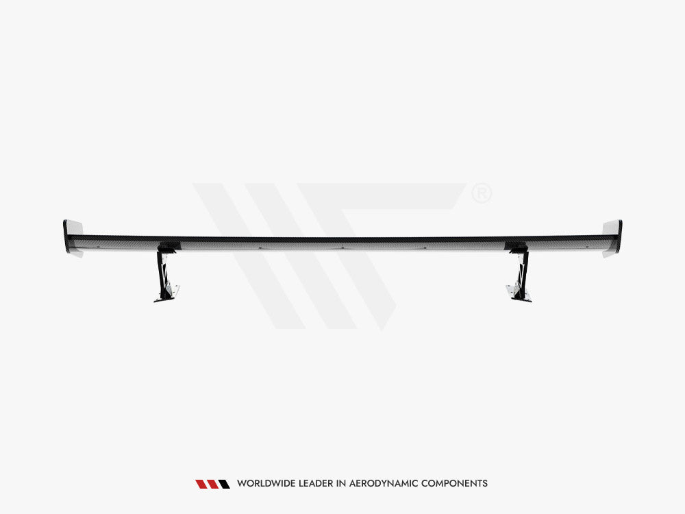 Carbon Spoiler With External Brackets Uprights compatible with Audi A3 / A3 S Line / S3 / RS 3 Sedan 8V / 8V Facelift