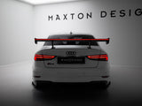 Carbon Spoiler With Internal Brackets Uprights + LED compatible with Audi A3 / A3 S Line / S3 / RS 3 Sedan 8V / 8V Facelift
