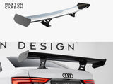 Carbon Spoiler With Internal Brackets Uprights compatible with Audi A3 / A3 S Line / S3 / RS 3 Sedan 8V / 8V Facelift