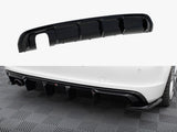 Rear Valance compatible with Audi A3 S Line Sportback 8V (Version with single exhaust tips on one Side)