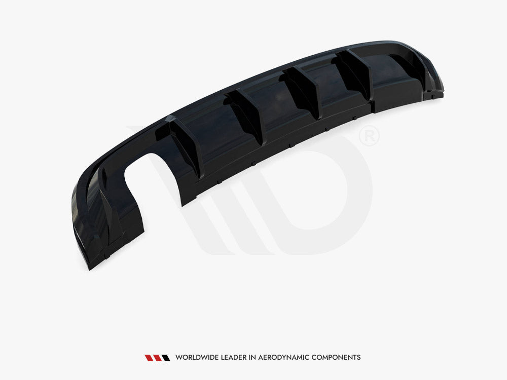 Rear Valance compatible with Audi A3 S Line Sportback 8V (Version with single exhaust tips on one Side)