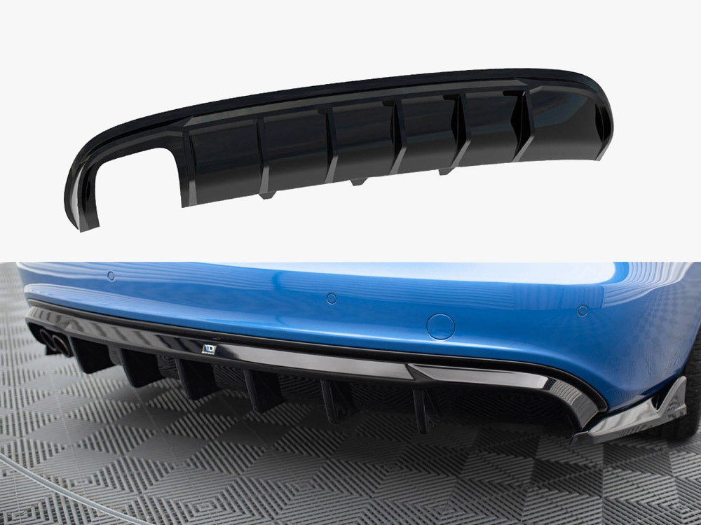 Rear Valance compatible with Audi A4 S Line Sedan / Avant B8 (Version with dual exhaust tips on one Side)