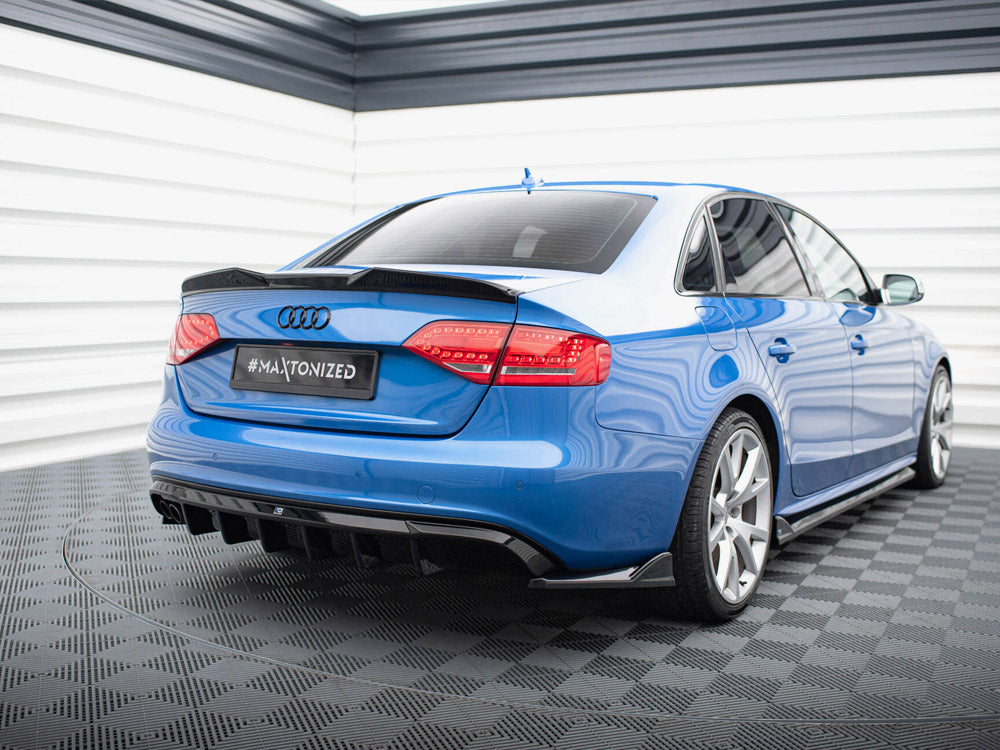 Rear Valance compatible with Audi A4 S Line Sedan / Avant B8 (Version with dual exhaust tips on one Side)