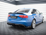 Rear Valance compatible with Audi A4 S Line Sedan / Avant B8 (Version with dual exhaust tips on one Side)