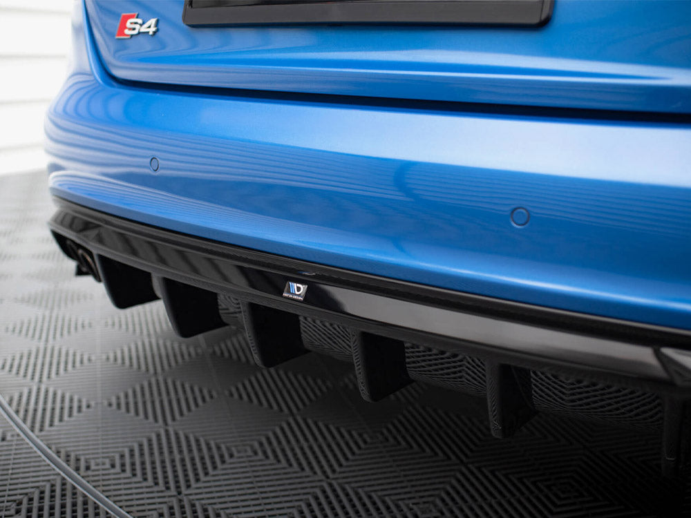 Rear Valance compatible with Audi A4 S Line Sedan / Avant B8 (Version with dual exhaust tips on one Side)