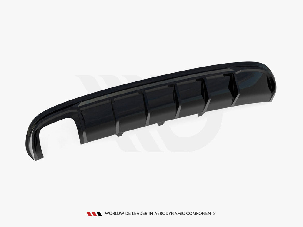 Rear Valance compatible with Audi A4 S Line Sedan / Avant B8 (Version with dual exhaust tips on one Side)