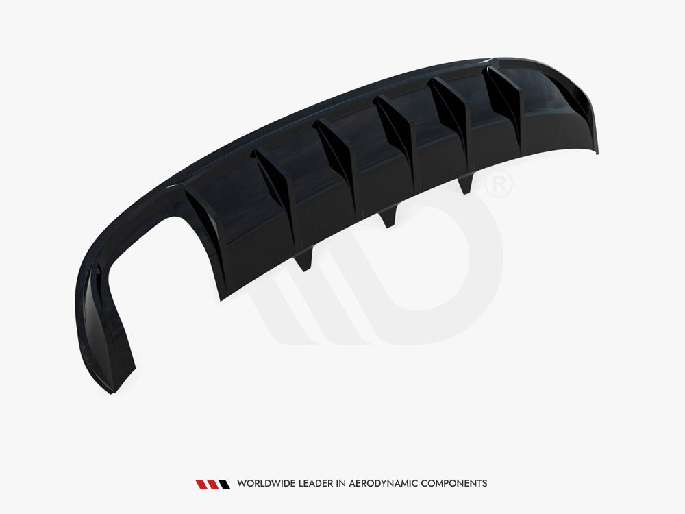 Rear Valance compatible with Audi A4 S Line Sedan / Avant B8 (Version with dual exhaust tips on one Side)