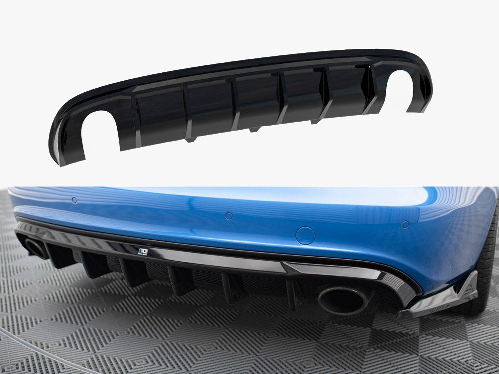 Rear Valance compatible with Audi A4 S Line Sedan / Avant B8 (Version with single exhaust tips on both sides)
