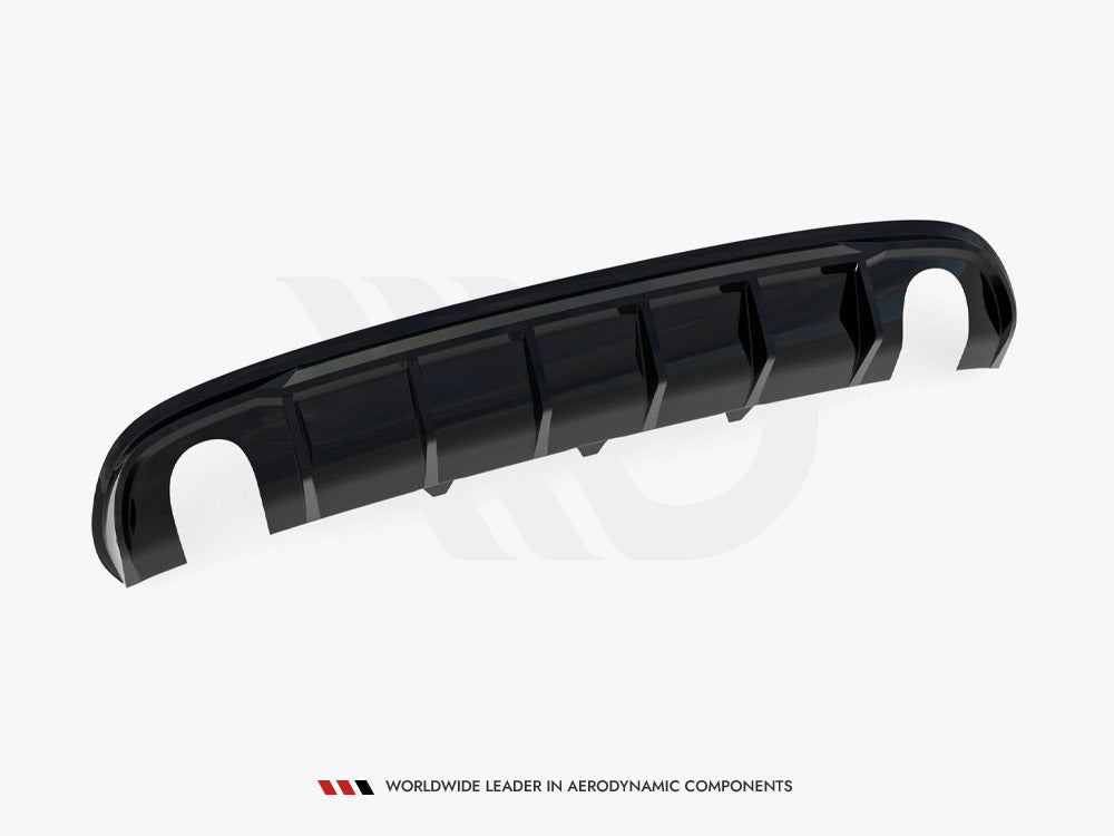 Rear Valance compatible with Audi A4 S Line Sedan / Avant B8 (Version with single exhaust tips on both sides)