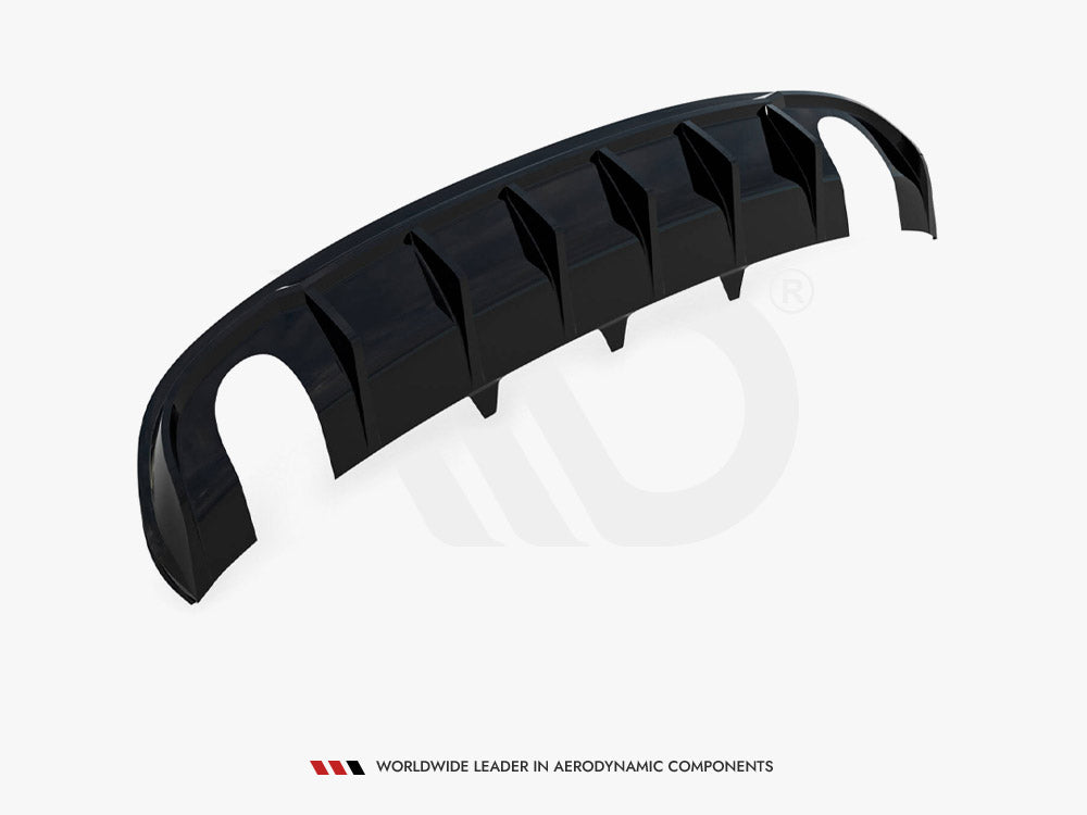 Rear Valance compatible with Audi A4 S Line Sedan / Avant B8 (Version with single exhaust tips on both sides)
