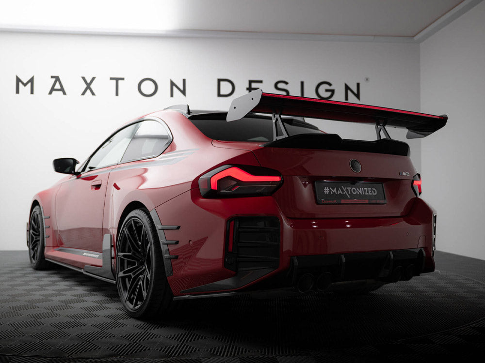 Carbon Spoiler With Upper Swan Mounting + LED compatible with BMW M2 G87