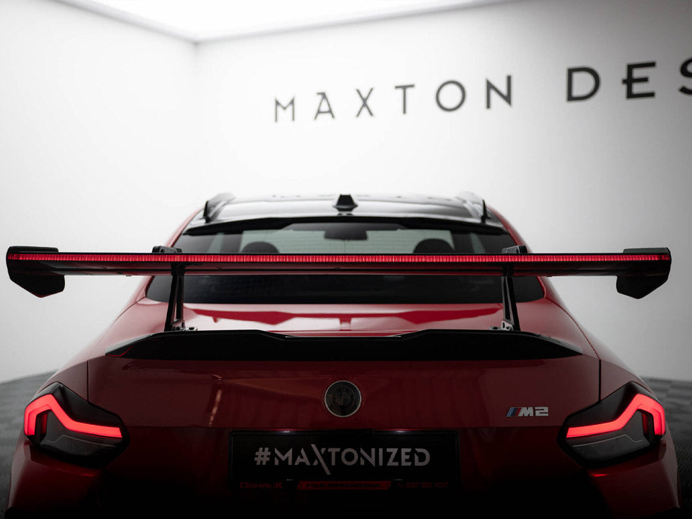 Carbon Spoiler With Upper Swan Mounting + LED compatible with BMW M2 G87