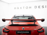 Carbon Spoiler With Internal Brackets Uprights + LED compatible with BMW M2 G87