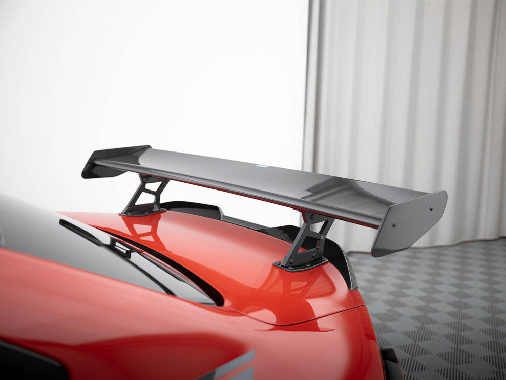 Carbon Spoiler With Internal Brackets Uprights + LED compatible with BMW M2 G87